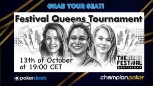 Satellite Into The Festival Queens Poker Event With ChampionPoker This Friday