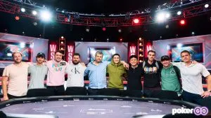 The Final Table in the 2022 WSOP Main Event
