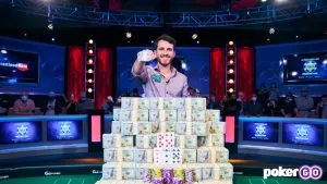 Koray Aldemir Lifts WSOP Main Event Trophy