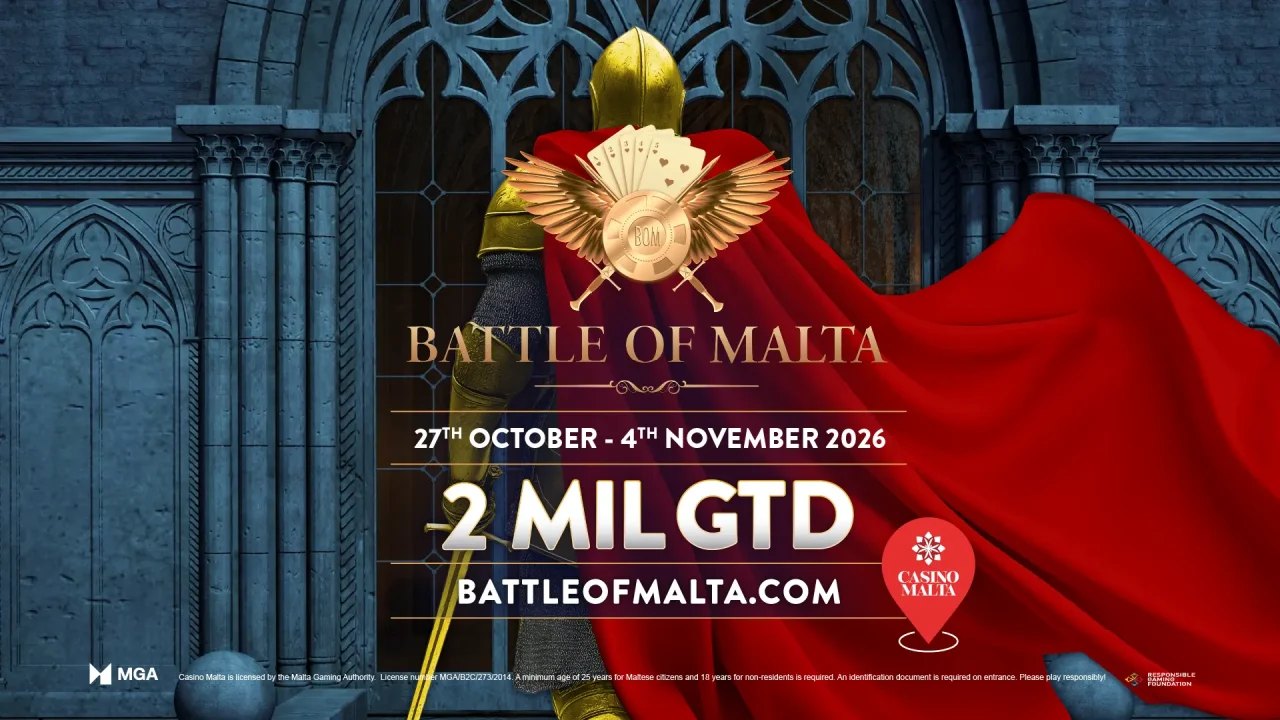Battle of Malta 2026 Kicks Off With €2 Million Guaranteed as Europe’s Major Poker Festival Returns